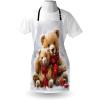 Ambesonne Multicolor Aprons(Off White Tan Dark Pink)