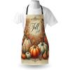 Ambesonne Multicolor Aprons(Orange Cadet Blue Tan)