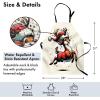 Ambesonne Multicolor Aprons(Orange Vermilion and Ivory)