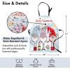 Ambesonne Multicolor Aprons(Pale Blue Multicolor)