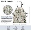 Ambesonne Multicolor Aprons(Pale Reseda Green Coconut)