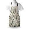 Ambesonne Multicolor Aprons(Pale Reseda Green Coconut)