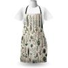 Ambesonne Multicolor Aprons(Pale Reseda Green Coconut)