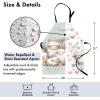 Ambesonne Multicolor Aprons(Pale Teal Blush Eggshell)