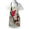 Ambesonne Multicolor Aprons(Pale Vermilion and Grey Teal)