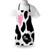 Ambesonne Multicolor Aprons(Pink Black)