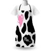 Ambesonne Multicolor Aprons(Pink Black)