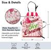 Ambesonne Multicolor Aprons(Pink Maroon)