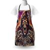 Ambesonne Multicolor Aprons(Purple Orange Beige)