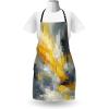 Ambesonne Multicolor Aprons(Purpleblue Marigold Grey)