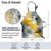 Ambesonne Multicolor Aprons(Purpleblue Marigold Grey)