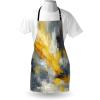 Ambesonne Multicolor Aprons(Purpleblue Marigold Grey)