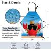 Ambesonne Multicolor Aprons(Red Blue)