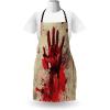 Ambesonne Multicolor Aprons(Red Vermilion Eggshell)