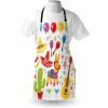 Ambesonne Multicolor Aprons(Red Yellow)