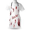Ambesonne Multicolor Aprons(Red and White)