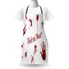 Ambesonne Multicolor Aprons(Red and White)