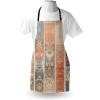 Ambesonne Multicolor Aprons(Salmon Pale Teal Dusk)