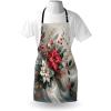 Ambesonne Multicolor Aprons(Slate Blue and Dark Coral)