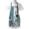 Ambesonne Multicolor Aprons(Slate Blue and Dark Grey)