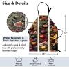 Ambesonne Multicolor Aprons(Slate Brown Multicolor)