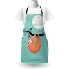Ambesonne Multicolor Aprons(Teal Orange)