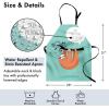Ambesonne Multicolor Aprons(Teal Orange)