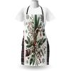 Ambesonne Multicolor Aprons(Vermilion Beige Green)