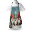 Ambesonne Multicolor Aprons(Vermilion Blue Grey Grey)