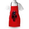 Ambesonne Multicolor Aprons(Vermilion Blue and Maroon)