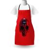 Ambesonne Multicolor Aprons(Vermilion Blue and Maroon)