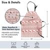 Ambesonne Multicolor Aprons(Vermilion White)