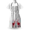 Ambesonne Multicolor Aprons(White Black Red)