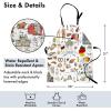 Ambesonne Multicolor Aprons(White Charcoal)