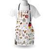 Ambesonne Multicolor Aprons(White Charcoal)