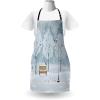 Ambesonne Multicolor Aprons(White and Blue)