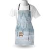 Ambesonne Multicolor Aprons(White and Blue)