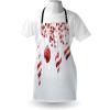 Ambesonne Multicolor Aprons(White and Red)