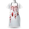 Ambesonne Multicolor Aprons(White and Red)