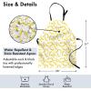 Ambesonne Multicolor Aprons(Yellow White)