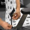 Ambesonne Nordic Office Chair Cover, Christmas Pine Trees Snowflakes Noel Winter North Holiday Celebration Graphic Art, Stretchable Decorative Universal Size High Back Printed Slipcover, Charoal White