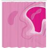 Ambesonne Pink Shower Curtain, Grunge Design Neutral Colors Boho Diamont Look Rhombus Pattern Abstract Art, Cloth Fabric Bathroom Decor Set with Hooks, 69″ W x 70″ L, Soft Pink Blush White(Soft Pink Magenta)