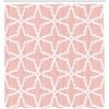 Ambesonne Pink Shower Curtain, Grunge Design Neutral Colors Boho Diamont Look Rhombus Pattern Abstract Art, Cloth Fabric Bathroom Decor Set with Hooks, 69″ W x 70″ L, Soft Pink Blush White(Pale Salmon White)