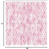 Ambesonne Pink Shower Curtain, Grunge Design Neutral Colors Boho Diamont Look Rhombus Pattern Abstract Art, Cloth Fabric Bathroom Decor Set with Hooks, 69″ W x 70″ L, Soft Pink Blush White(Soft Pink Blush White)