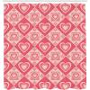 Ambesonne Pink Shower Curtain, Zigzag Look Pattern of Continuous Diamond Motifs Abstract Bohemian Print, Cloth Fabric Bathroom Decor Set with Hooks, 69″ W x 70″ L, Pale Fuchsia Soft Pink(Dark Coral Pale Salmon)