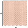 Ambesonne Pink Shower Curtain, Zigzag Look Pattern of Continuous Diamond Motifs Abstract Bohemian Print, Cloth Fabric Bathroom Decor Set with Hooks, 69″ W x 70″ L, Pale Fuchsia Soft Pink(Pale Fuchsia Beige)