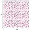 Ambesonne Pink Shower Curtain, Zigzag Look Pattern of Continuous Diamond Motifs Abstract Bohemian Print, Cloth Fabric Bathroom Decor Set with Hooks, 69″ W x 70″ L, Pale Fuchsia Soft Pink(Magenta Hot Pink and White)