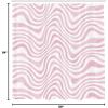 Ambesonne Pink Shower Curtain, Zigzag Look Pattern of Continuous Diamond Motifs Abstract Bohemian Print, Cloth Fabric Bathroom Decor Set with Hooks, 69″ W x 70″ L, Pale Fuchsia Soft Pink(Pale Rose Pastel Pink)