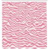Ambesonne Pink Shower Curtain, Zigzag Look Pattern of Continuous Diamond Motifs Abstract Bohemian Print, Cloth Fabric Bathroom Decor Set with Hooks, 69″ W x 70″ L, Pale Fuchsia Soft Pink(Pastel Pink White)
