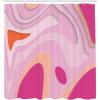 Ambesonne Pink Shower Curtain, Zigzag Look Pattern of Continuous Diamond Motifs Abstract Bohemian Print, Cloth Fabric Bathroom Decor Set with Hooks, 69″ W x 70″ L, Pale Fuchsia Soft Pink(Dark Magenta Soft Pink)